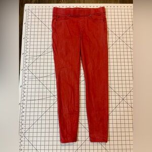 Liverpool Women’s Size 6/28 Red Ankle Legging Jeans